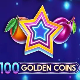 100 Golden Coins online game logo by Amusnet Interactive on voodoos.ca