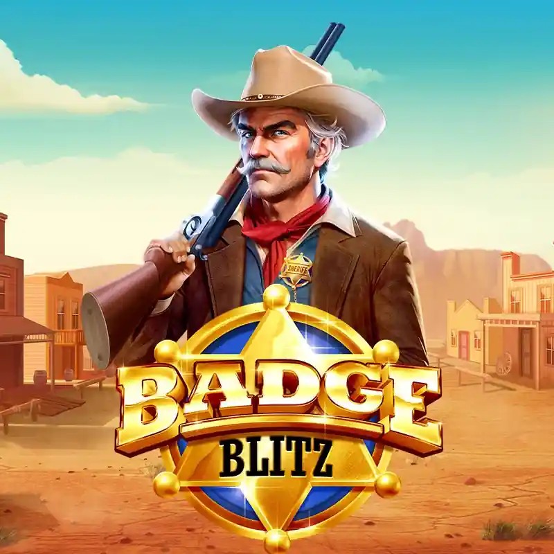 Badge Blitz logo – Slots by Pragmatic Play at VooDoo Casino