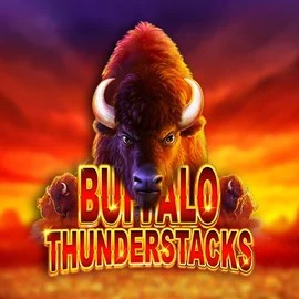Buffalo Thunderstacks logo – Slots by Amatic Industries at VooDoo Casino