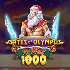 Gates of Olympus Xmas 1000 slot logo by Pragmatic Play at VooDoo Casino
