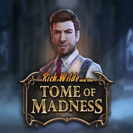 Tome of Madness slot logo by Play'n GO at VooDoo Casino
