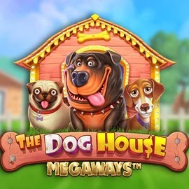 The Dog House Megaways slot logo by Pragmatic Play at VooDoo Casino