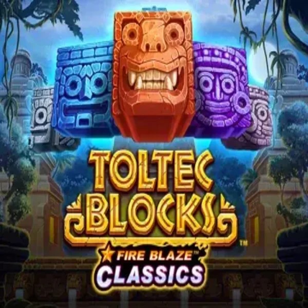 Fire Blaze: Toltec Blocks logo by Rarestone Gaming at VooDoo Casino